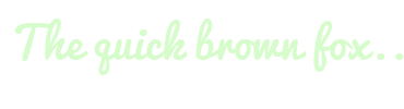 Image with Font Color D7FCCB and Background Color FFFFFF